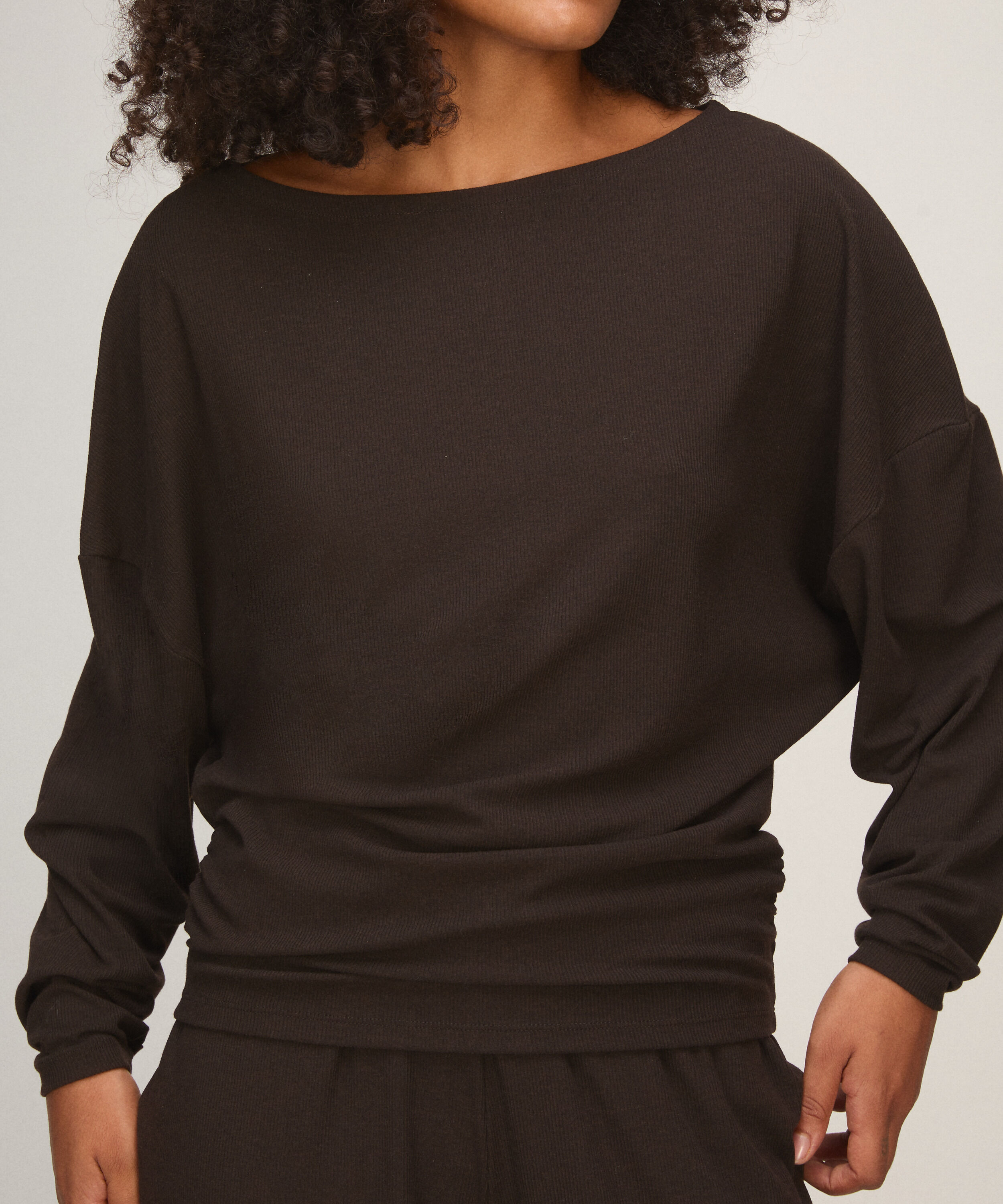 Top Premium Batwing, Marrón Top Premium Batwing, Marrón