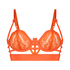 Sujetador longline de aros no preformado Mitzy, Naranja