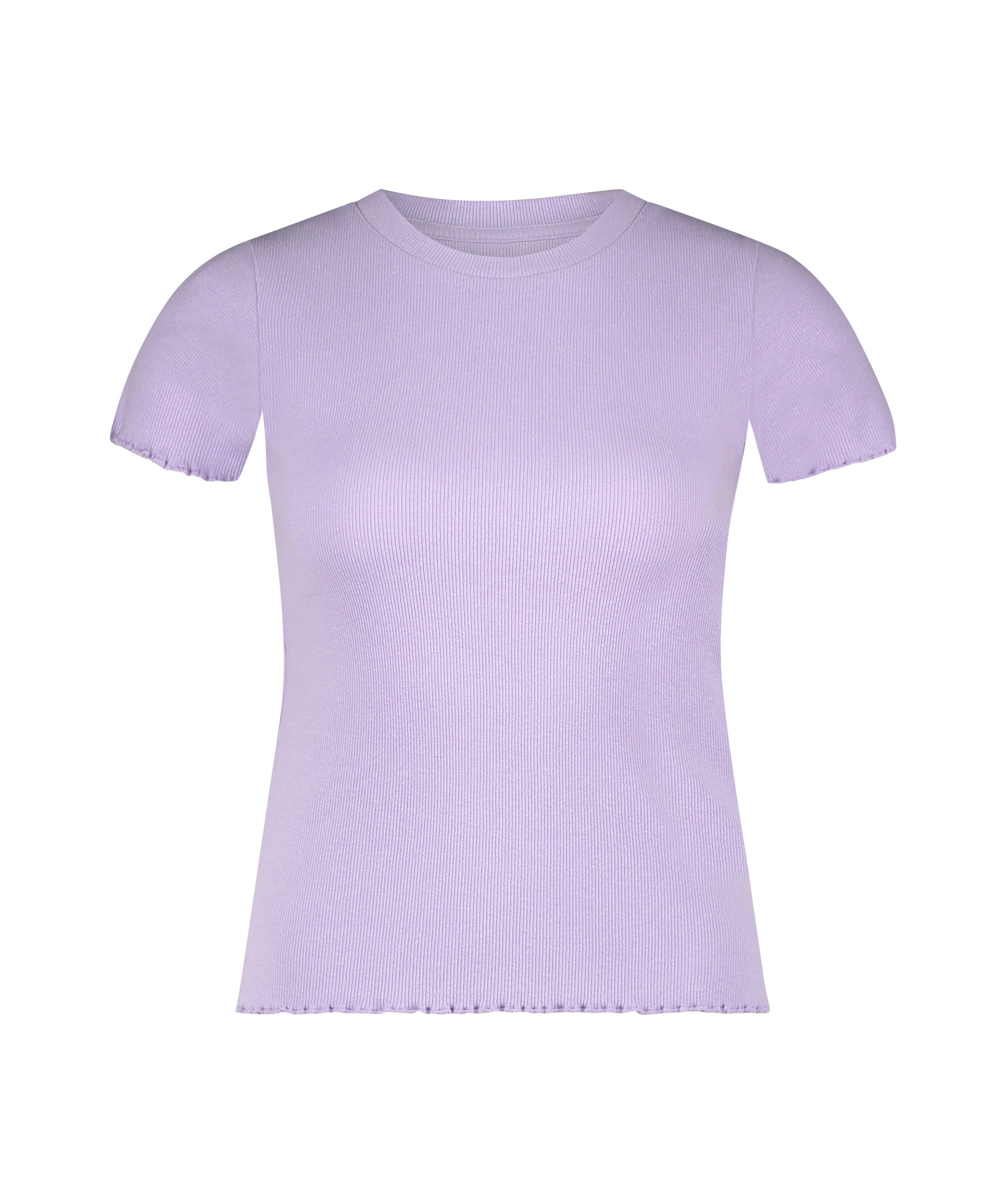 Camiseta de algod&oacute;n de manga corta, Morado, main