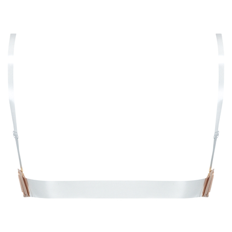 Sujetador de aros preformado espalda transparente, Beige