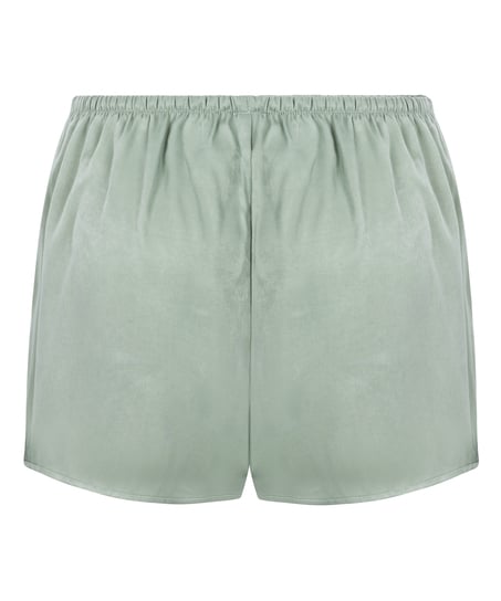 Pantal&oacute;n corto de sat&eacute;n Ayla, Verde