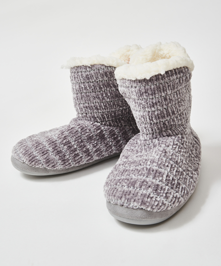 Zapatilas Chenille, Gris