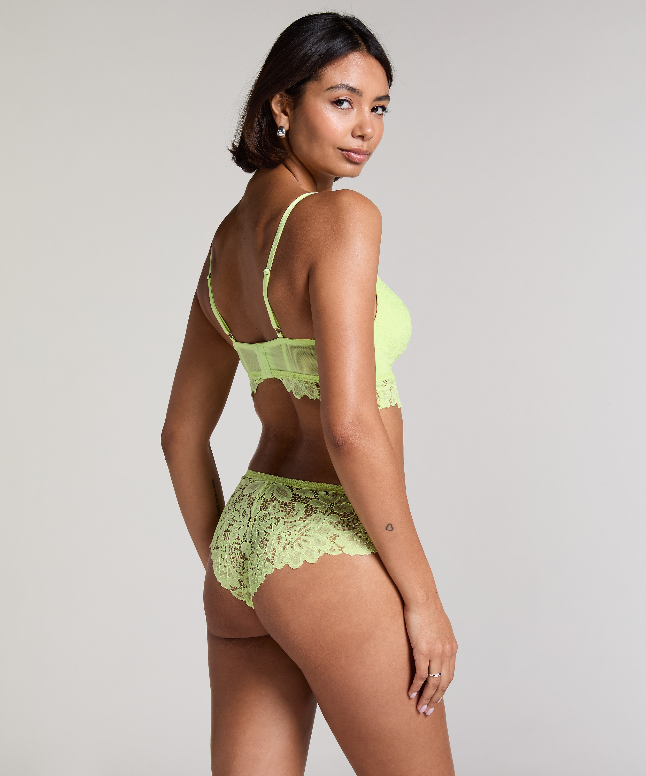 Sujetador preformado sin aros longline Shiloh, Verde, main