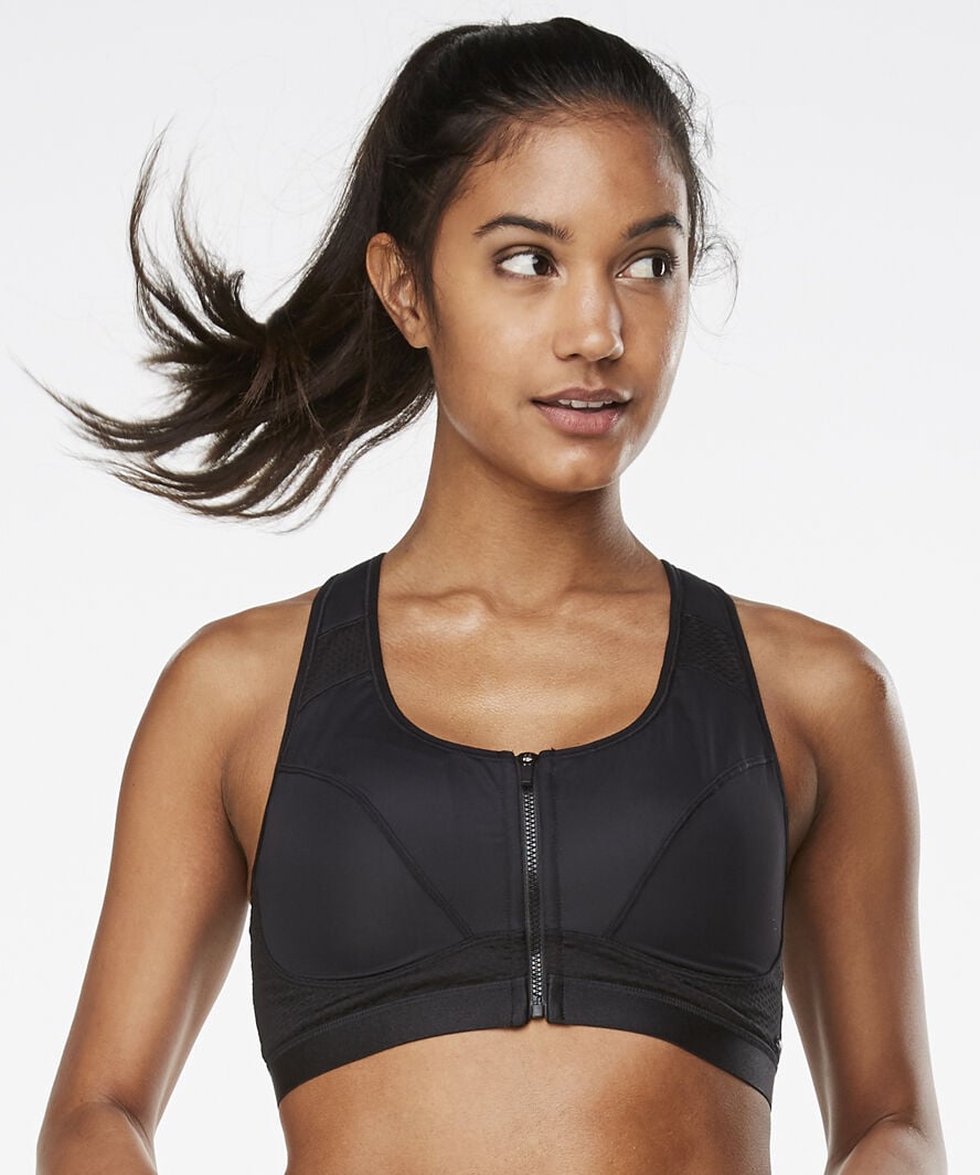 HKMX Sujetador deportivo The Pro Level 3, Negro