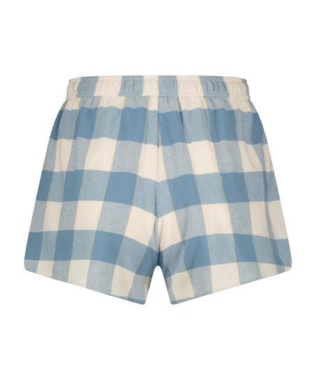Pantalón corto Twill Check, Azul
