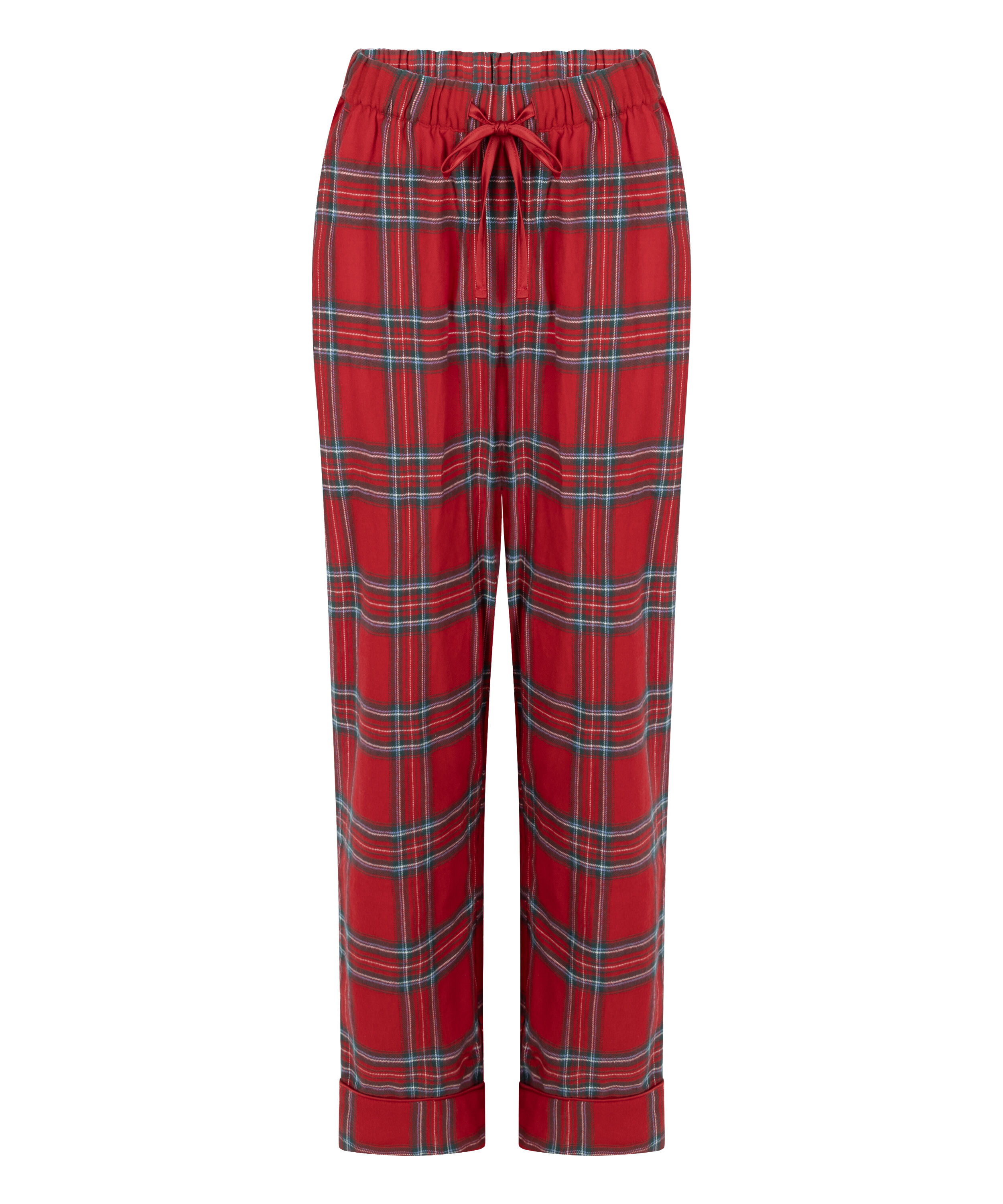 Pantalones de pijama de franela, Rojo