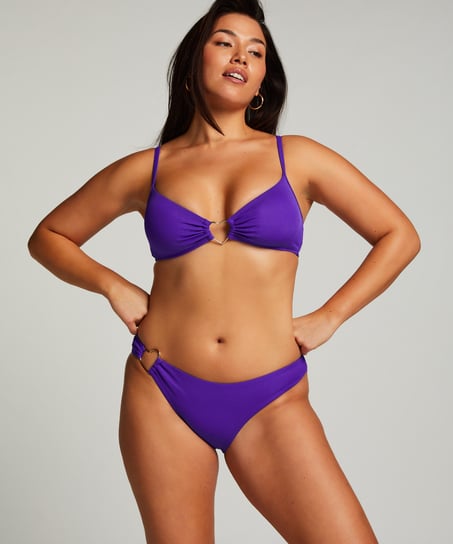 Crop top de bikini Eclipse, Morado