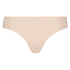 Tanga de algodón Invisible, Beige