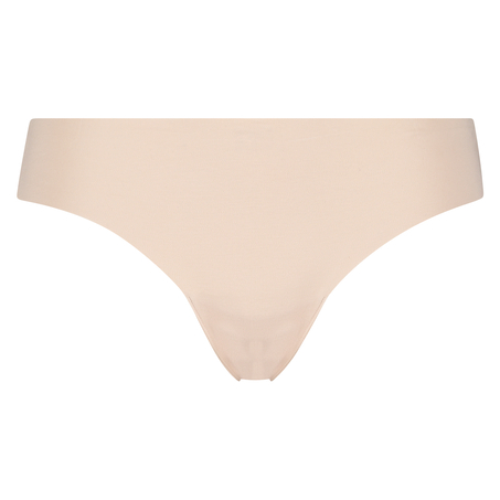 Tanga de algodón Invisible, Beige