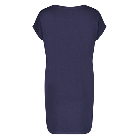 Camis&oacute;n de escote redondo, Azul