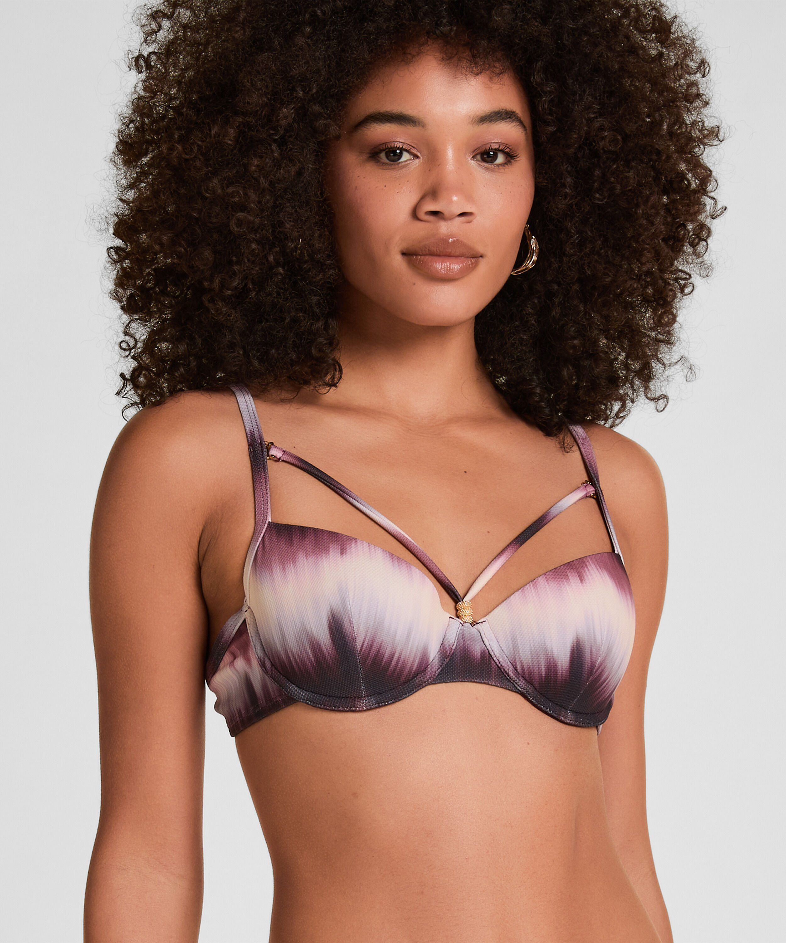 Top de Bikini con Aros y Relleno Mauritius, Morado