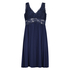 Vestido lencero Nora Lace, Azul