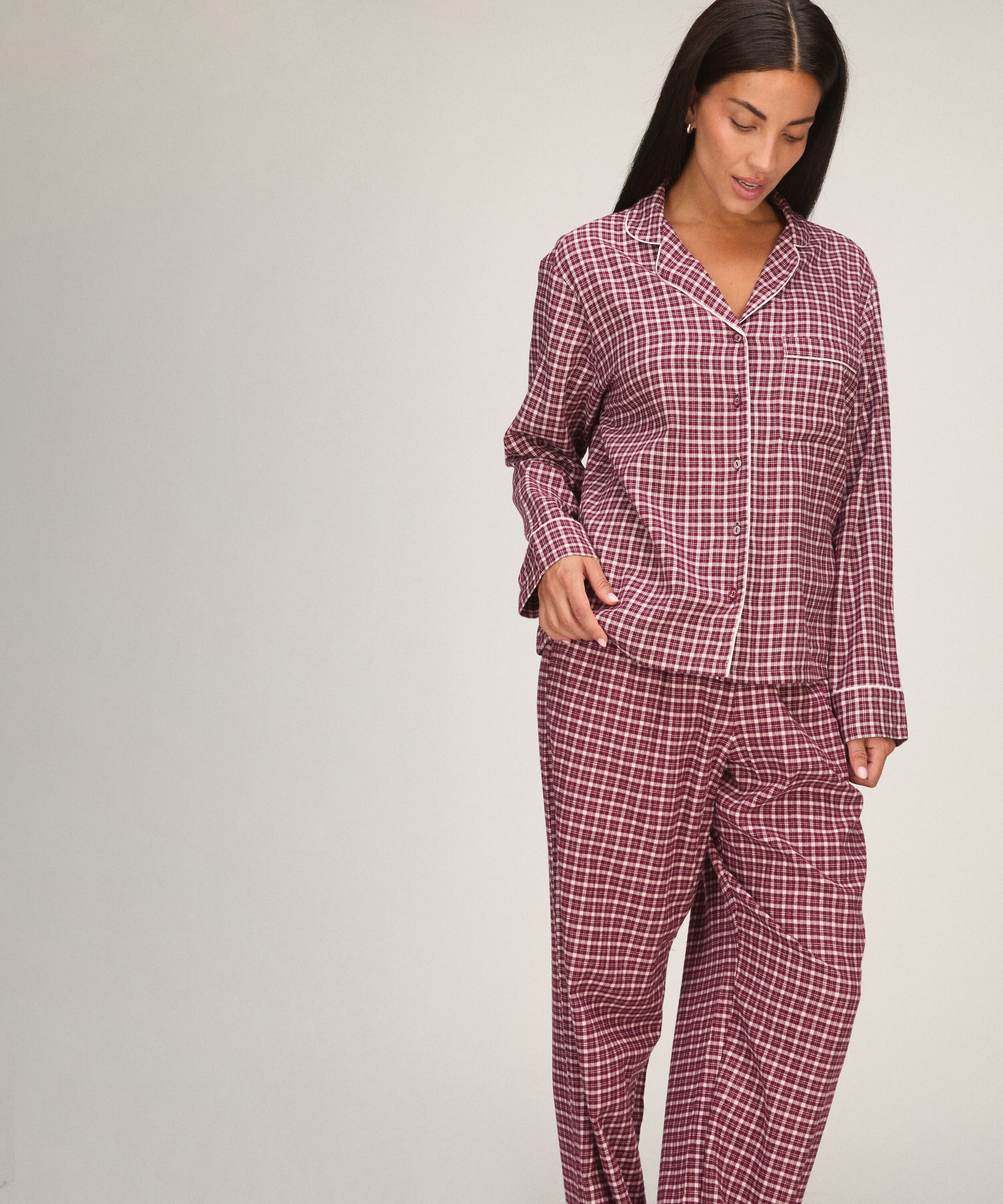 Camisa de pijama Woven, Rosa
