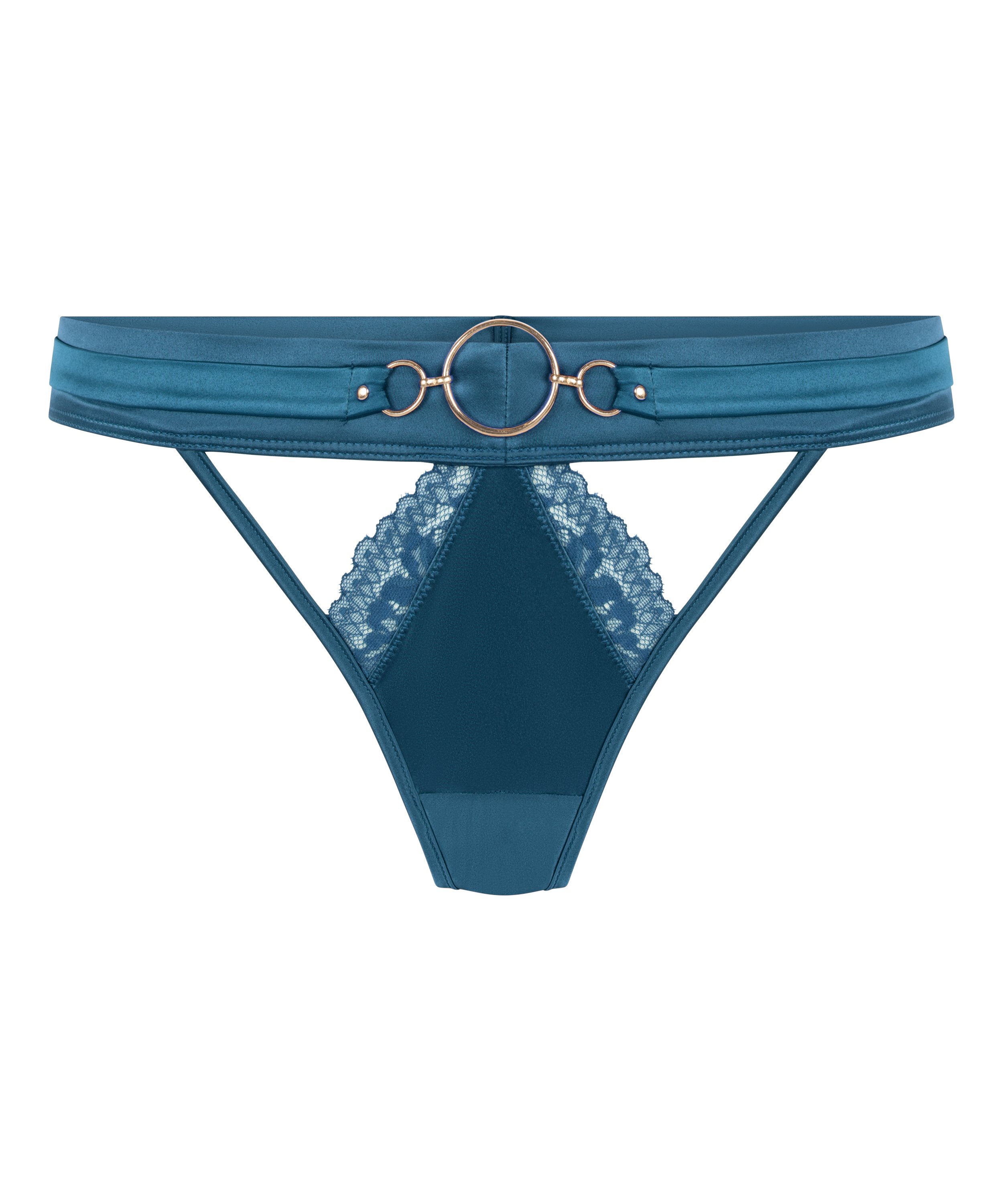 Tanga de talle alto Marjolein, Azul, main