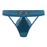 Tanga de talle alto Marjolein, Azul