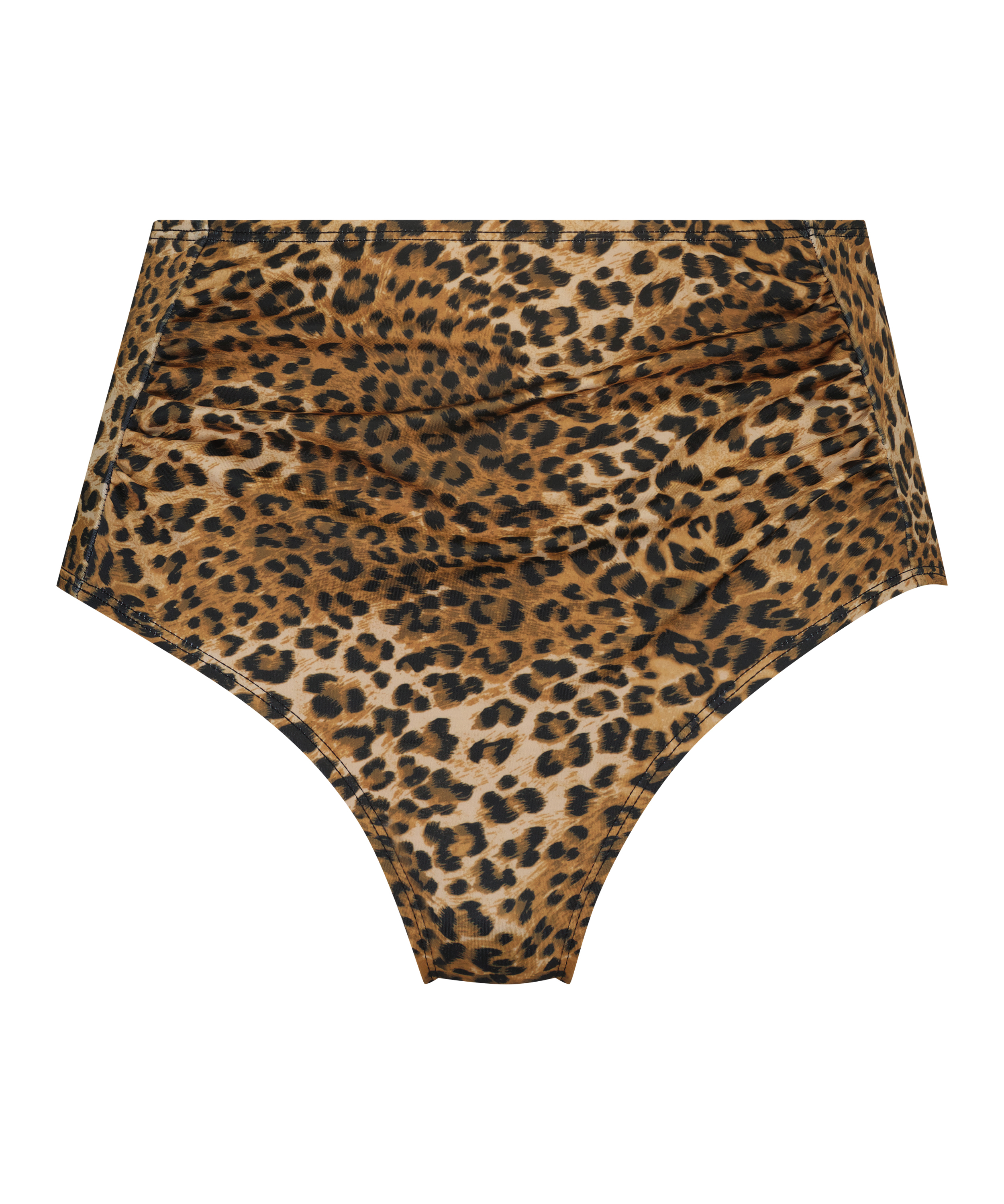 Atrevida braguita de bikini de corte alto Leopard, marr&oacute;n, main