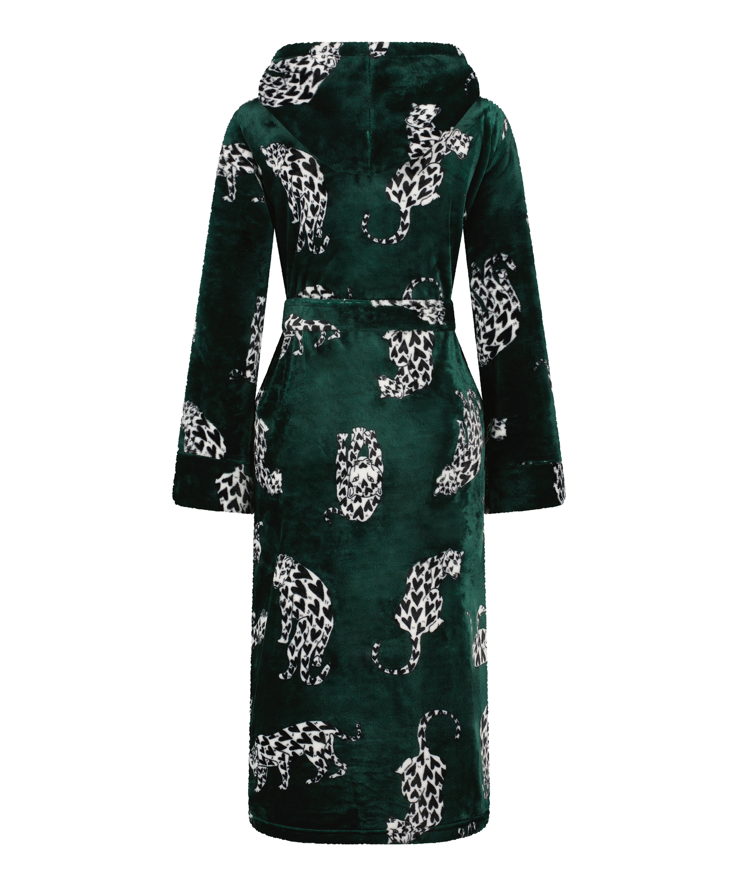 Bata de tejido polar, Verde, main