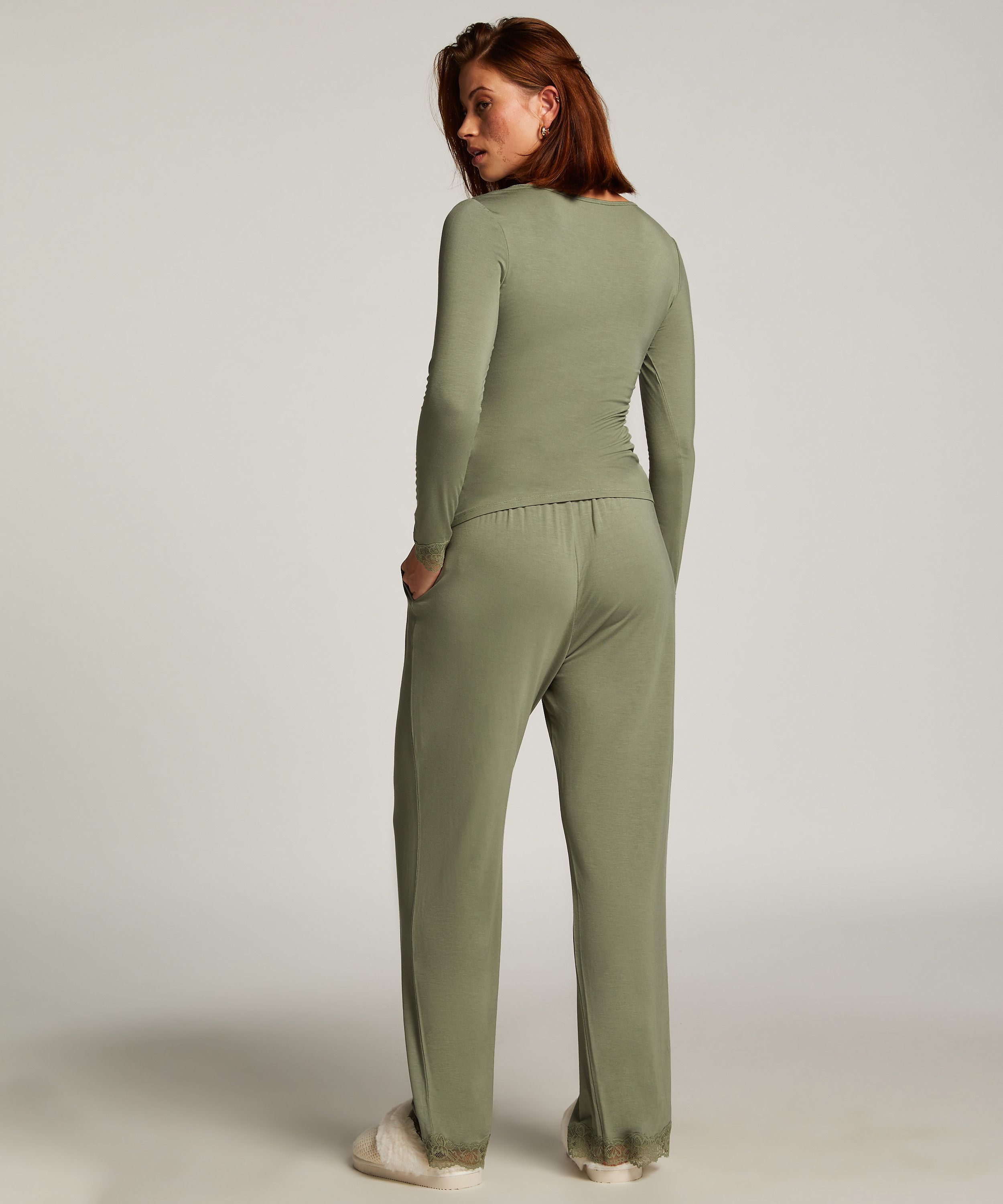 Conjunto de pijama, Verde, main