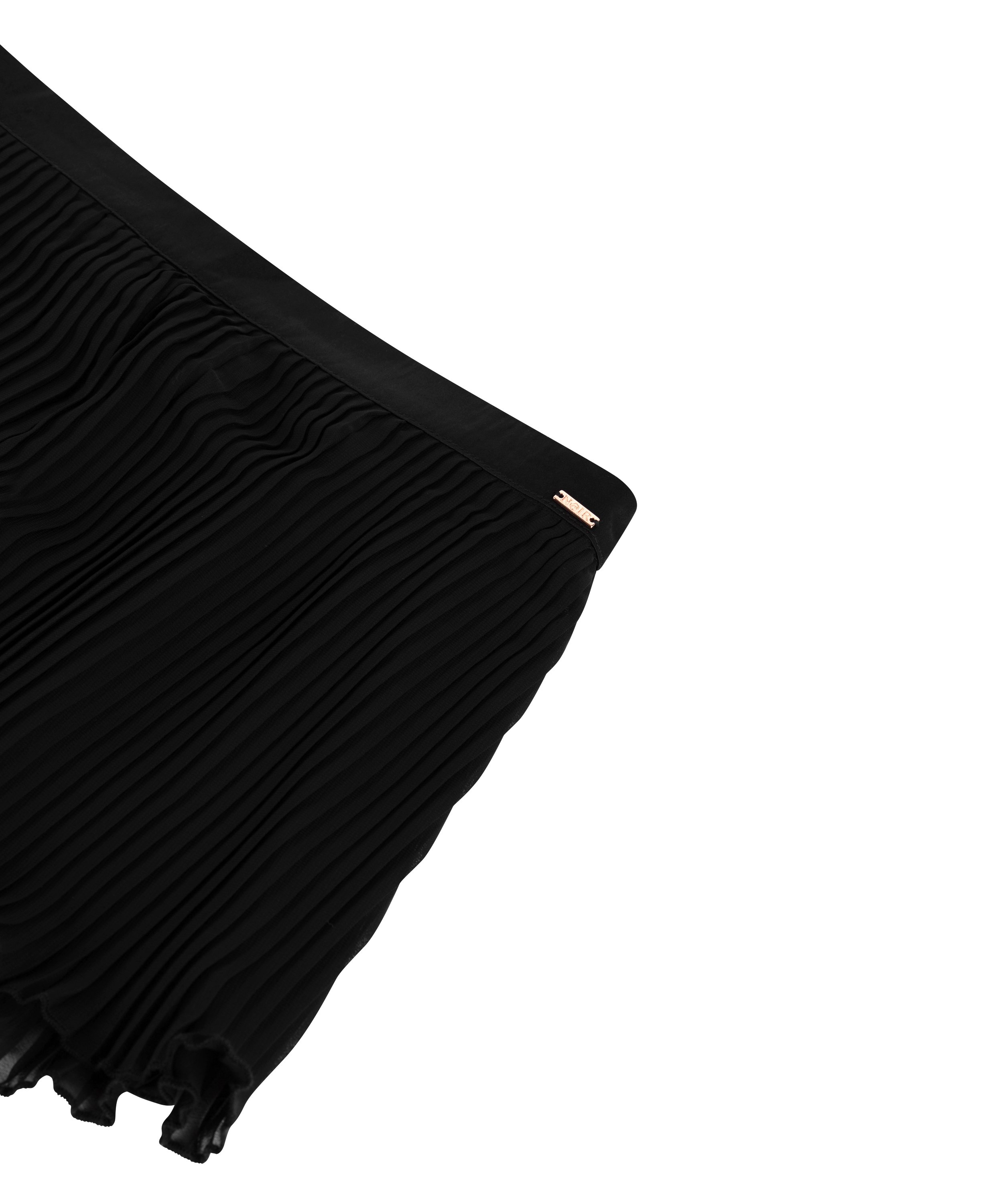 Short plisado, Negro, main