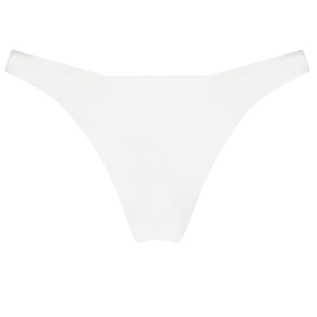 Braguita de bikini de corte alto Lola, Blanco