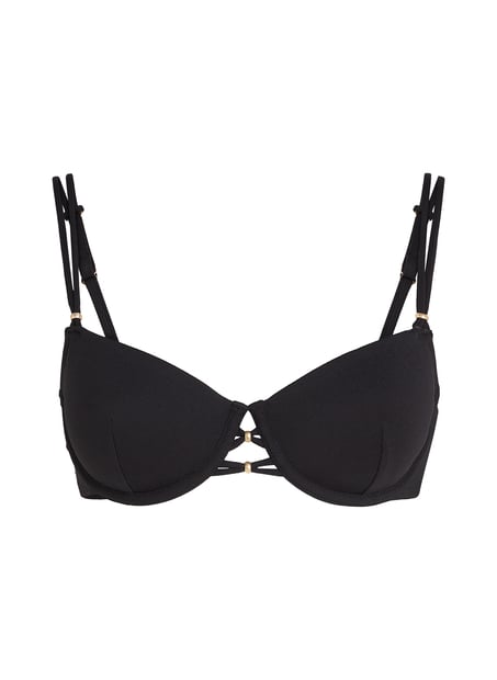 Top de bikini Holbox, Negro