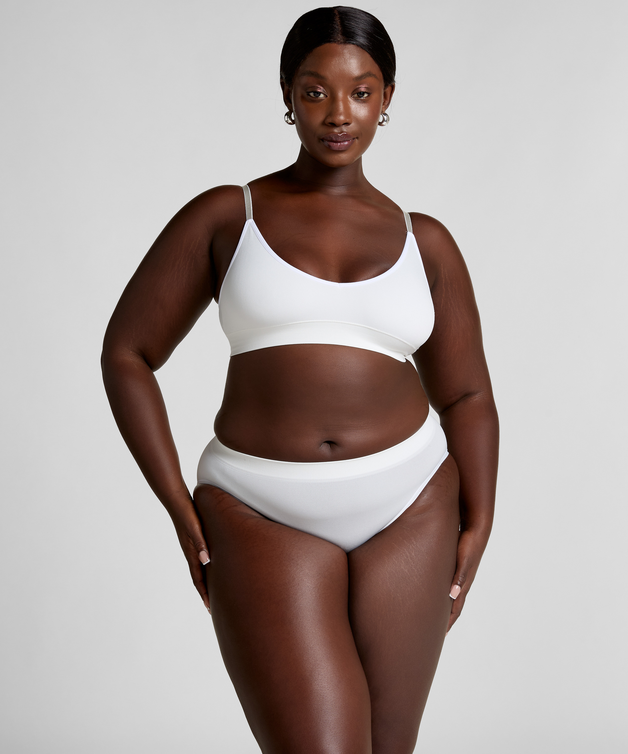 Bralette triangular Dide, Blanco, main