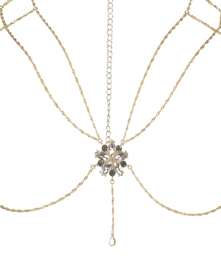 Top de bralette chain, Amarillo