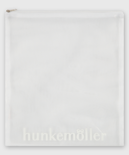 Bolsa para el lavado prendas delicadas cremallera, Blanco