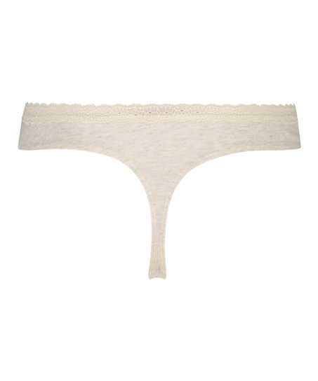 Tanga de algodón, Beige