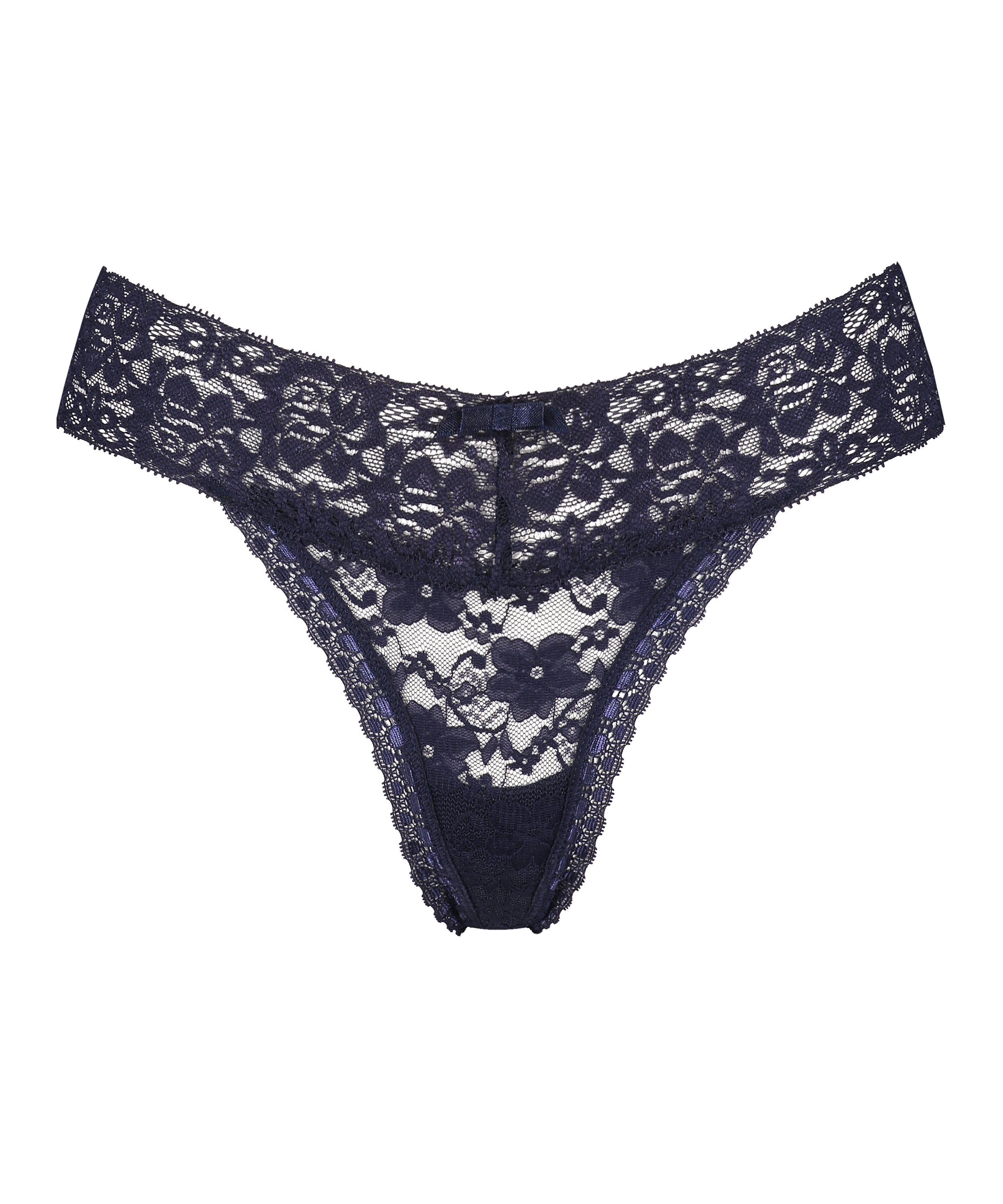 Tanga de corte ultra bajo en forma de V, Azul, main