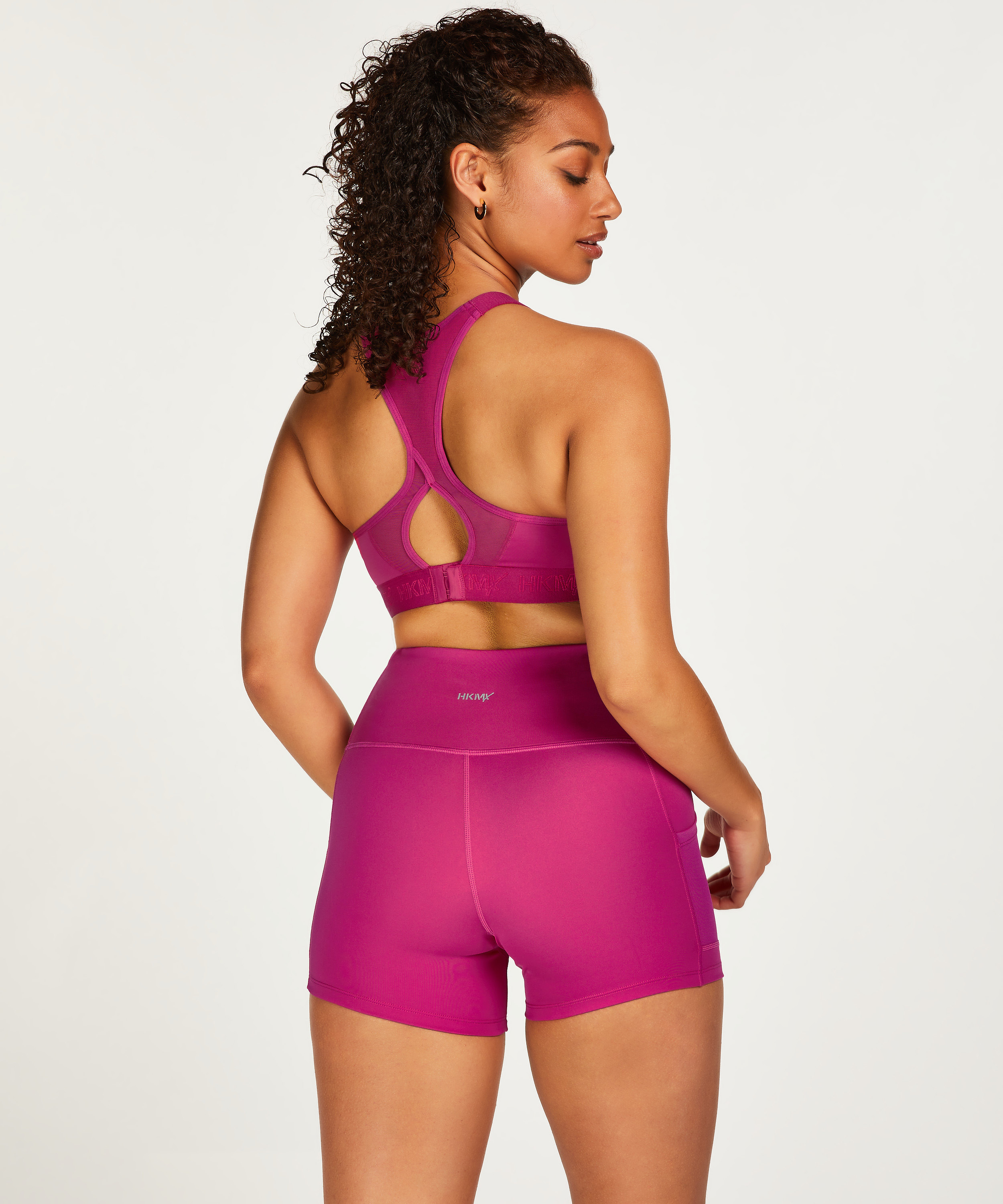 HKMX Pantalones cortos de cintura alta Oh My Squat, Rosa, main