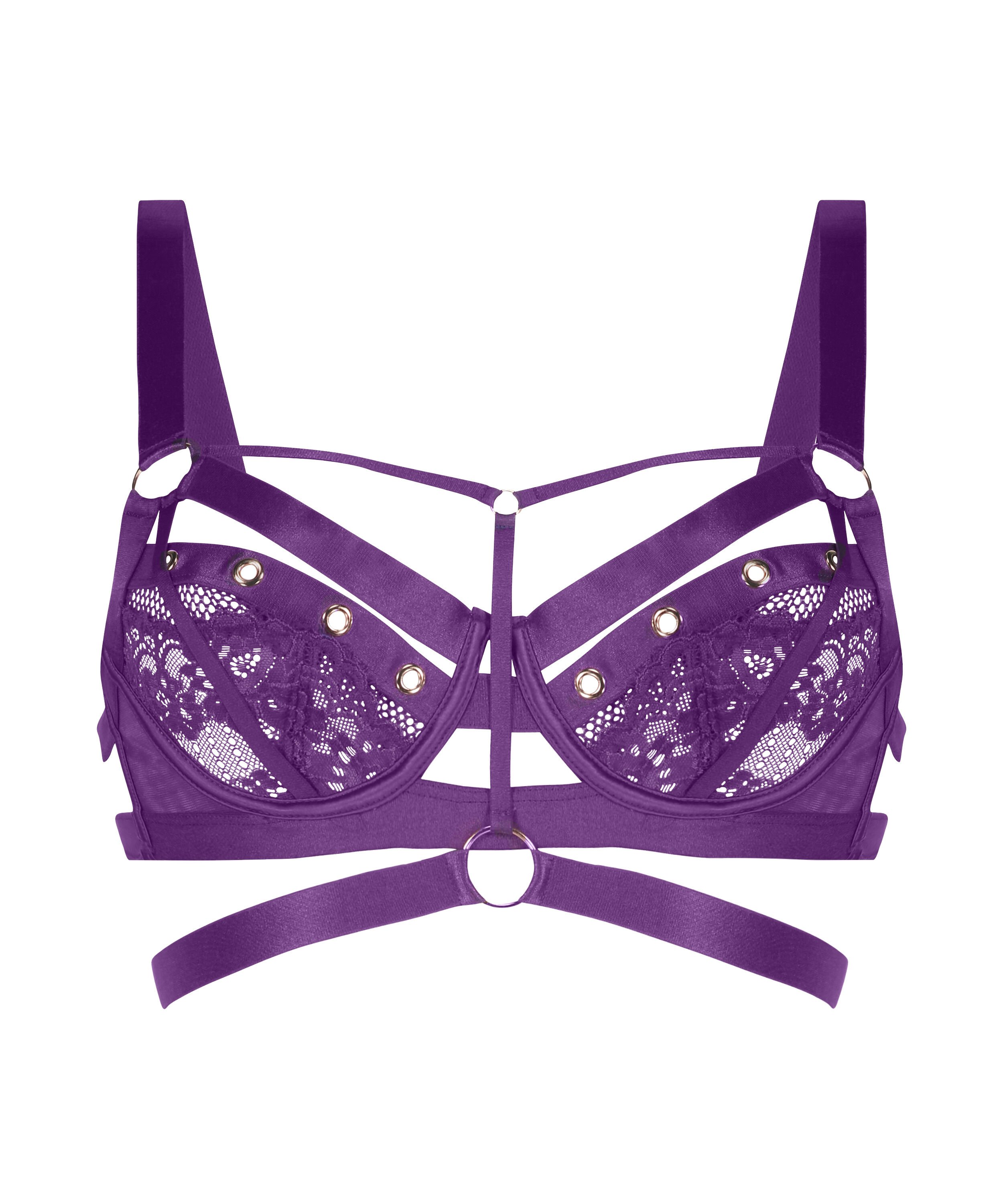 Sujetador longline de aros no preformado Sadie, Morado
