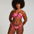 Top de bikini push-up Floral Copa A - E, Rosa