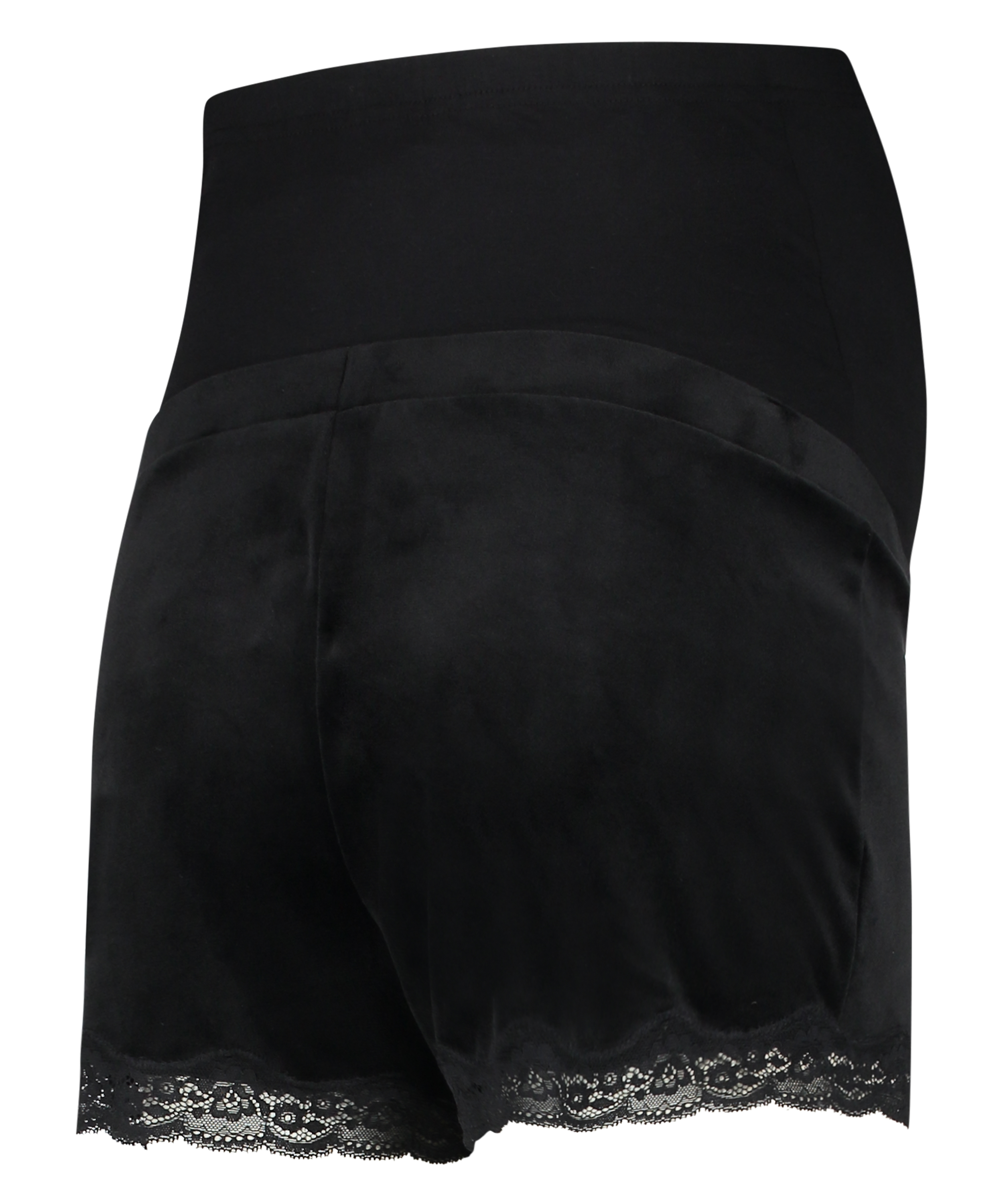 Pantal&oacute;n corto premam&aacute; de terciopelo, Negro, main