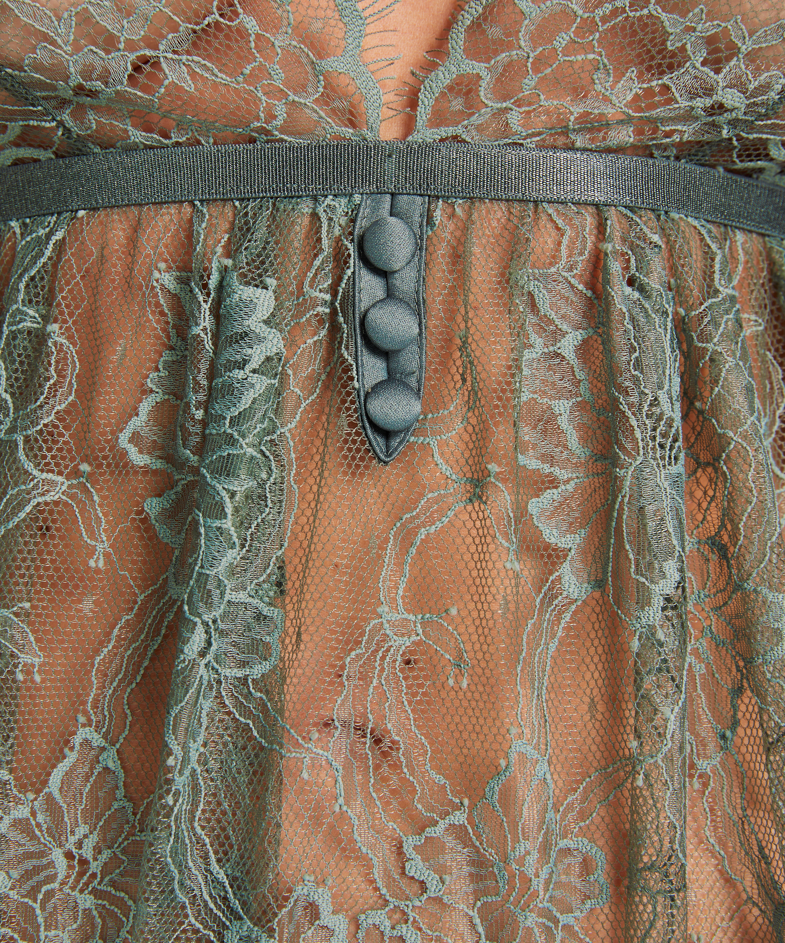 Vestido lencero Magdalena, Verde, main