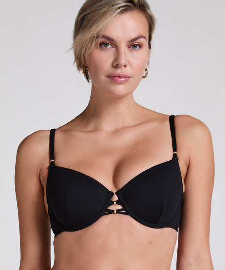 Top de bikini Holbox, Negro