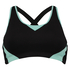 The Athlete sports bra Level 2, Negro