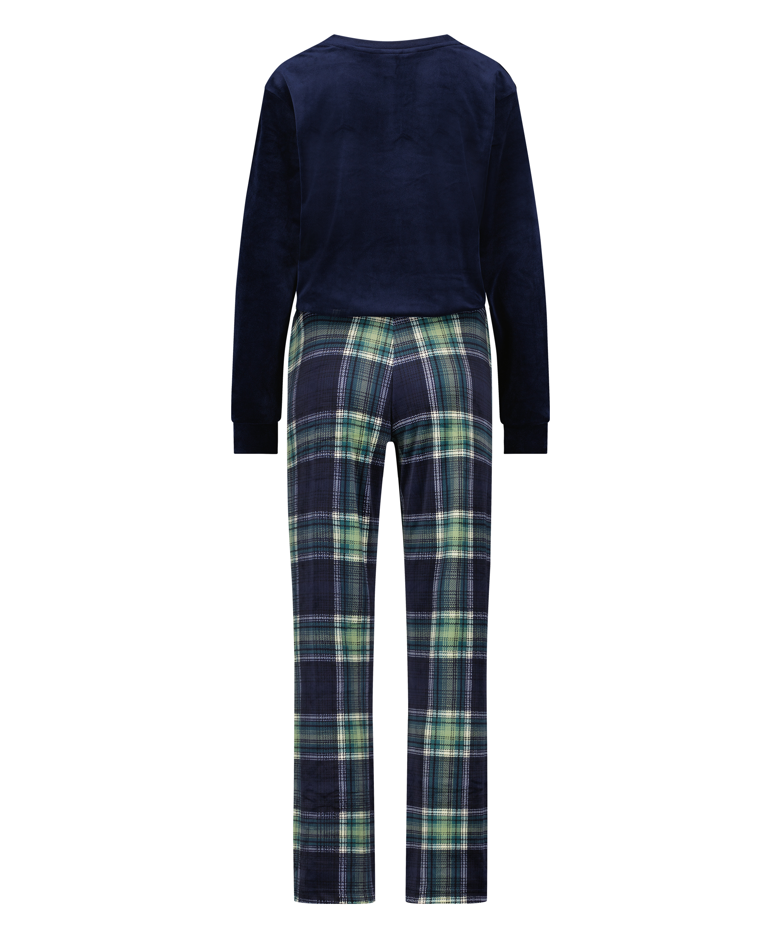 Conjunto de pijama de terciopelo, Verde, main