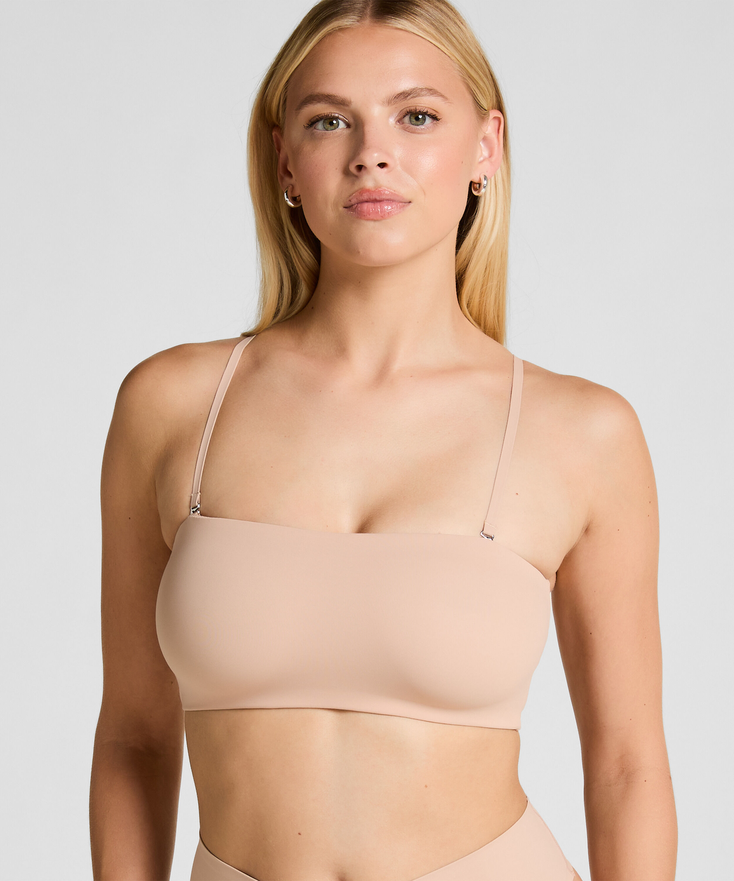 Bandeau Bralette Smooth, Beige Bandeau Bralette Smooth, Beige