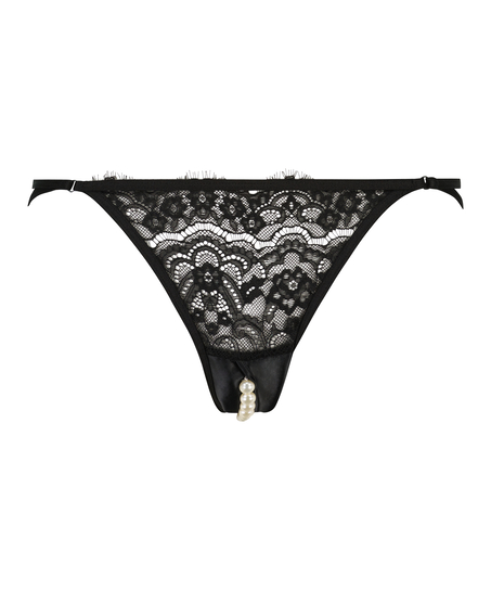 Brasile&ntilde;a de tiro alto de entrepierna abierta Portia, Negro