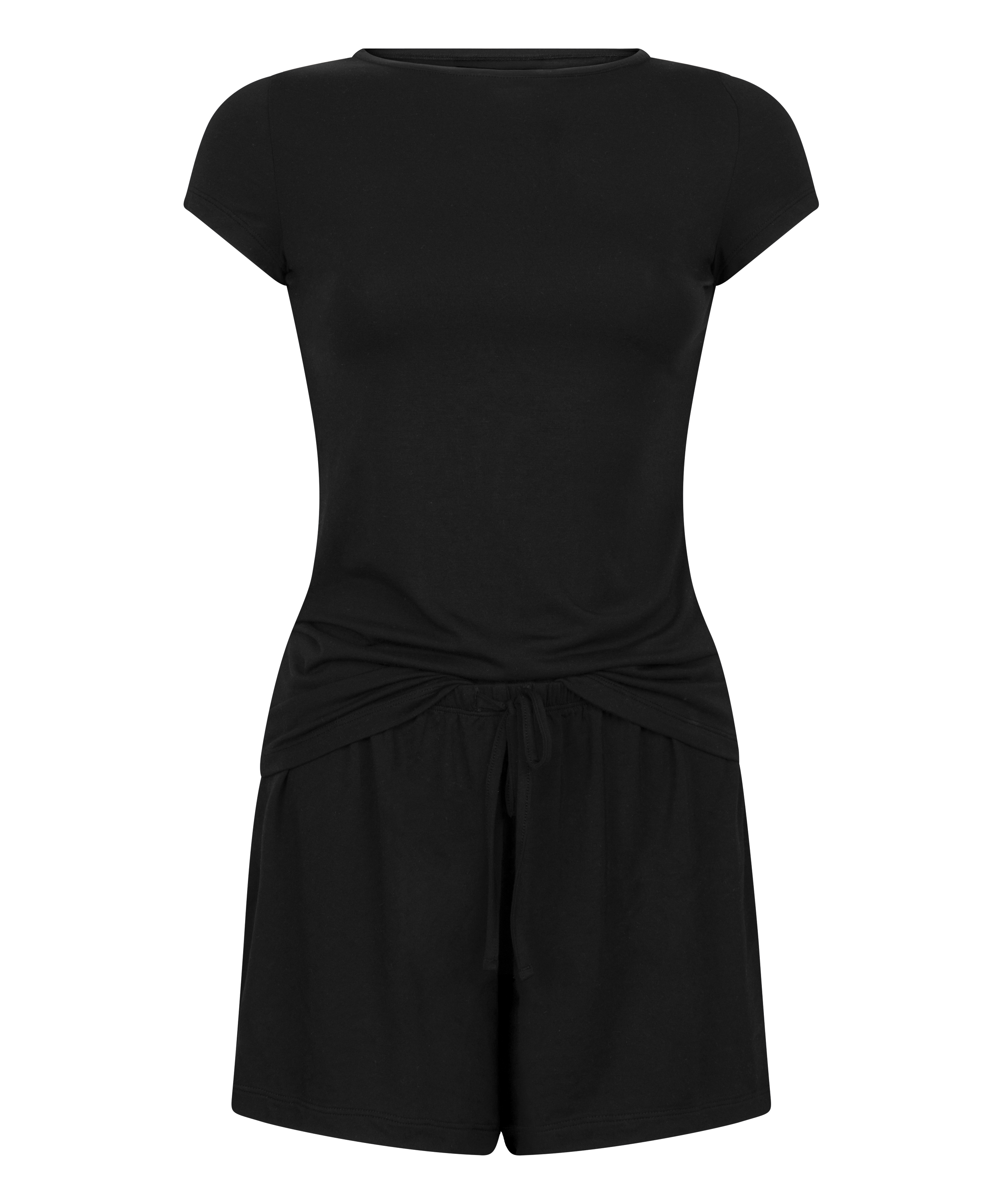 Conjunto de pijama de punto, Negro, main