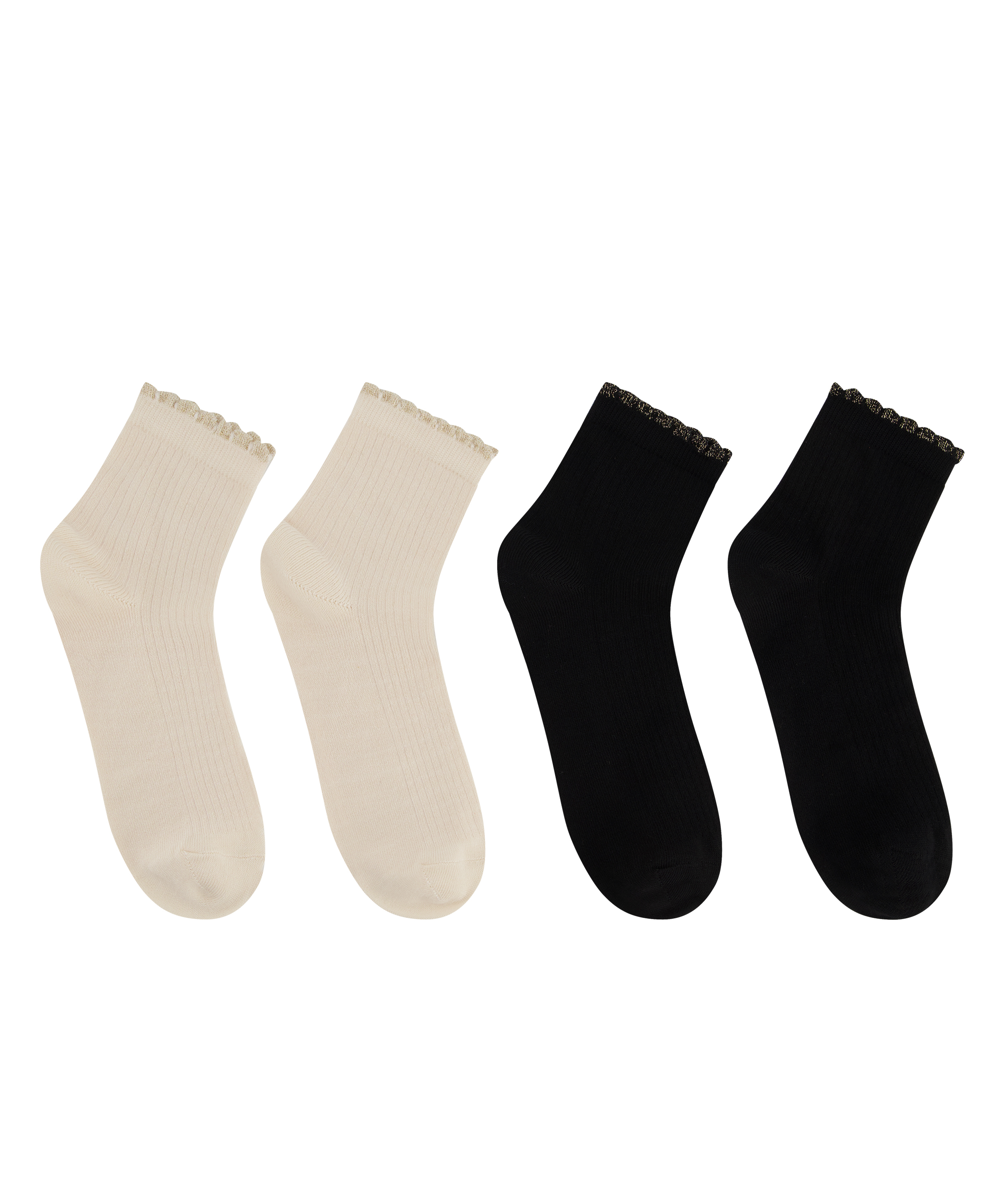 2 pares de calcetines, Negro, main