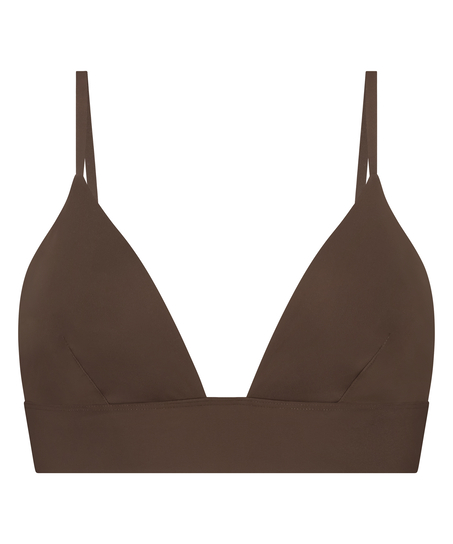 Triangular Bralette Smooth, Marrón