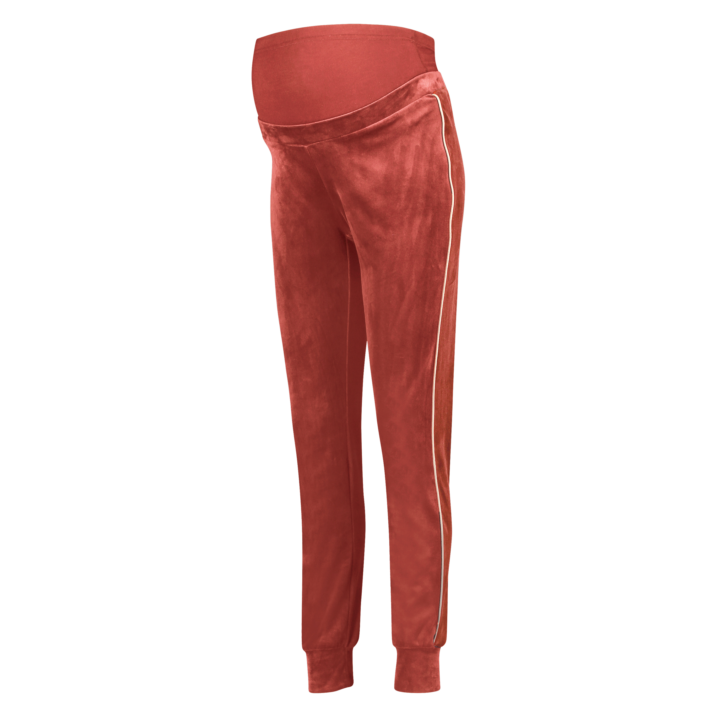 Pantalón para correr de premamá de terciopelo, Rosa, main