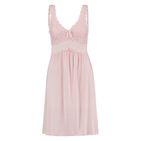 Vestido combinaci&oacute;n Modal Lace, Rosa