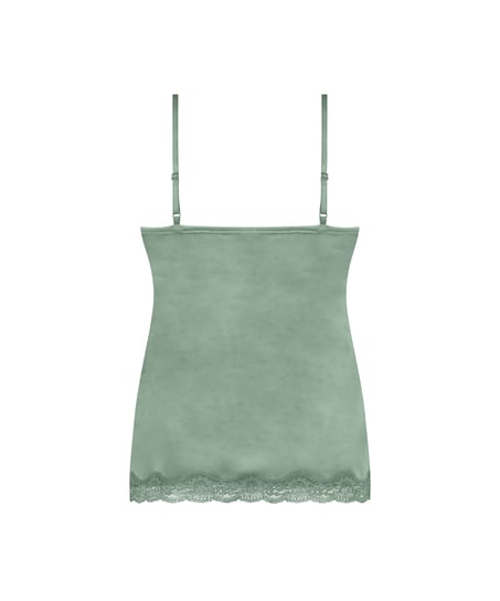 Camiseta top Velours Lace, Verde