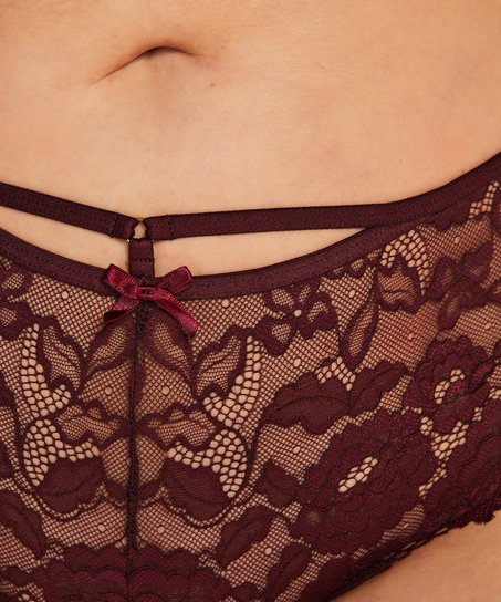 Tanga bóxer Jolie Curvy, Rojo