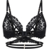 Bralette abierto Anna, Negro