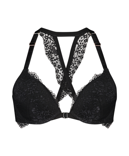 Sujetador push-up de aros preformado Raine, Negro