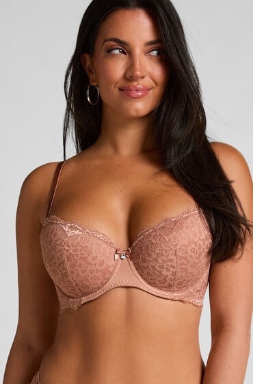 hunkemoller sujetador con aros preformado marine marron